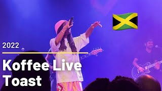 Koffee  Toast Live  🇯🇲  The Gifted Tour  Chicago   2022 [upl. by Ylrebnik]