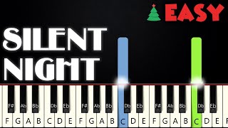 Silent Night  EASY PIANO TUTORIAL  SHEET MUSIC by Betacustic [upl. by Avlis]