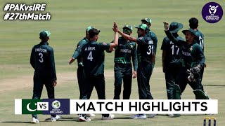 Pakistan vs Ireland Under 19 World Cup 2024 27th Match Highlights 2024  PAK vs IRE Highlights [upl. by Netsriik512]