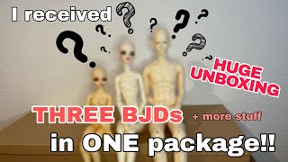 I received 3 BJDs in ONE PACKAGE HUGE UNBOXING [upl. by Nigel]