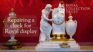 Repairing a clock for royal display at Windsor Castle [upl. by Ymassej230]