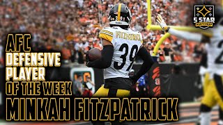 Minkah Fitzpatrick AFC Defensive Player of the Week  5 Star Shorts [upl. by Cybil]