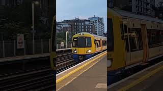 378233 arriving at Kensington Olympia on a London Overground service [upl. by Eatnod282]