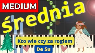 🎹 Kto wie czy za rogiem De Su  Piano Tutorial średnia wersja 🎵 NUTY W OPISIE 🎼 [upl. by Whitnell795]