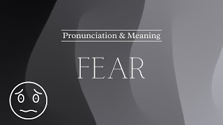 How to Pronounce Fear  Pronunciation amp Meaning British English [upl. by Bivins506]