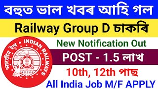 Railway Group D New Recruitment 2024How To Apply Railway Group D JobRailway Group D New Vacancy [upl. by Mientao805]