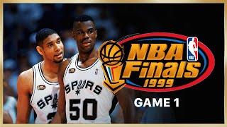 1999 NBA Finals Full Game 1  New York Knicks vs San Antonio Spurs [upl. by Enos]