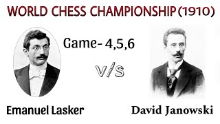 Lasker vs Janowski World Chess Championship 1910  Chess World Cup  Best Chess Games chess [upl. by Ettennat667]