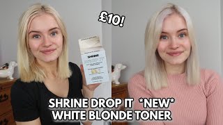 Testing NEW Shrine drop it WHITE BLONDE TONER DROPS [upl. by Assenna781]