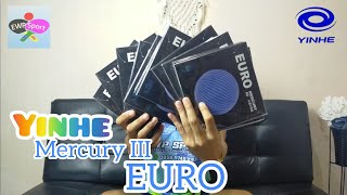 Milky Way  Yinhe Mercury III EURO  Best Seller Table Tennis Rubber Review [upl. by Bergh681]