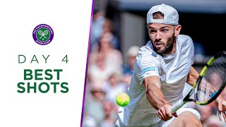 Djokovic De Minaur and never giving up  Best Shots  Day Four  Wimbledon 2024 [upl. by Arreit]