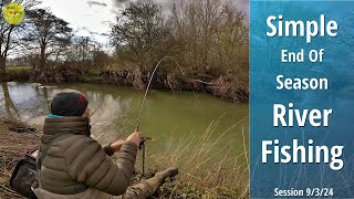 End Of Season River Fishing  Great Session With The Ultralight  9324 Video 481 [upl. by Bernadene]