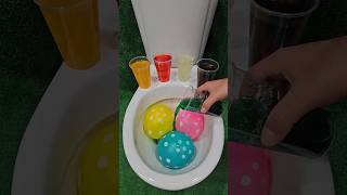 ASMR Various Candy Colors Rainbow Balloons Pop in Toilet asmr candy shortsviral [upl. by Sloatman624]