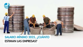 Salario mínimo 2025 ¿cuánto estiman las empresas [upl. by Adnam]