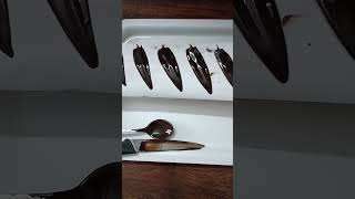 How to make chocolate petal garnish  shorts [upl. by Ibbie579]