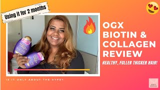 OGX Biotin amp Collagen Shampoo and Conditioner Review  Promotes VOLUME and BODY  Ashyy Edward [upl. by Ttessil646]