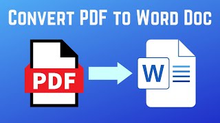 How to Convert PDF to Word Doc  Quick amp Easy 2024 [upl. by Zellner]