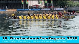 19 DrachenbootFunRegatta 2018 Innenhafen Duisburg [upl. by Kaliope568]