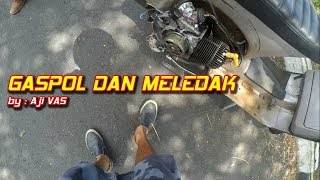 Test Ride Vespa Membran VForce Karbu Jepang  Aji VAS [upl. by Elrebmik510]