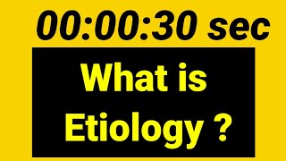 What is etiology   in Hindi shorts [upl. by Mirak486]