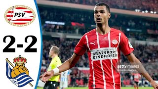 PSV vs Real Sociedad 22 All Goals amp Highlights 16092021 HD [upl. by Eidnalem]