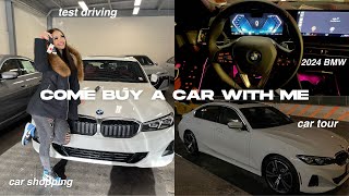 BUYING A NEW CAR AT 20 2024 bmw 330i car tour car shopping [upl. by Ahl]