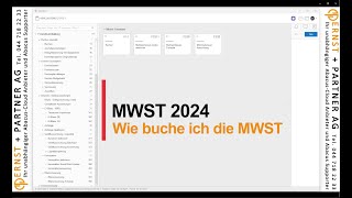 MWST Sätze 2024 im Abacus buchen im Jahr 2023 [upl. by Marrilee633]