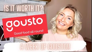 WEEK OF MEALS FOR £549  GOUSTO  IS IT AS GOOD AS PEOPLE SAY [upl. by Cherilynn]