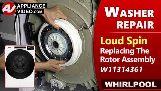 Washer loud during Spin Cycle  Rotor Assembly issues  Diagnostic amp Repair by Factory Technician [upl. by Suzanne]