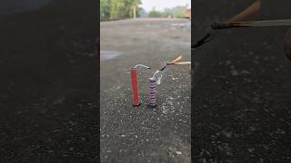 Diwali Cracker Bijali Bomb Testing Experiment shortsfeed experiment shortvideo [upl. by Cumine371]