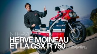 REPORTAGE  Hervé Moineau et la Suzuki GSXR 750 [upl. by Pedrick989]