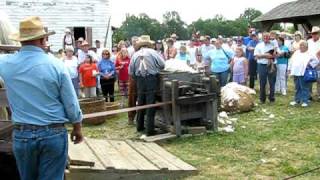 Horse Powered Cotton Gin Demo  Southeastern Threshers Reunion [upl. by Ehudd]