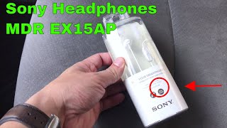 ✅ How To Use Sony Headphones MDR EX15AP Review [upl. by Toomin208]