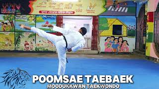 WT taekwondo poomsae teabaek  teabaek poomsae  black belt 3rd dan form  teabaek poomsae  WTF [upl. by Harac587]