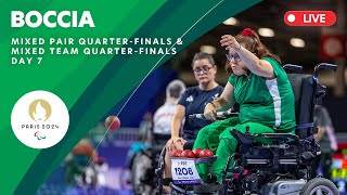 Boccia  Mixed Team amp Mixed Pair Quarter Final Matches  Day 7 [upl. by Ettelimay]