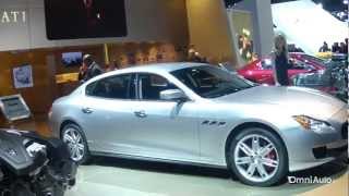 La nuova Maserati Quattroporte Q4  Detroit 2013 VIDEOLIVE [upl. by Nirad801]