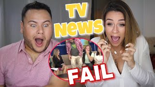 YOUTUBER Reagieren auf TV NACHRICHTEN FAILS [upl. by Enirahtac]