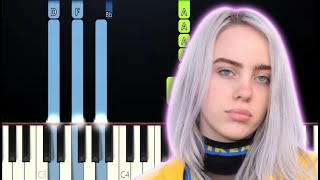 Billie Eilish  TV Piano Tutorial [upl. by Uranie430]