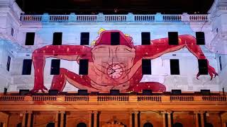 Vivid The Adventures of Snugglepot and Cuddlepie Customs House Vivid Sydney 2018 [upl. by Oglesby]