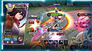 HOW TO PLAY FANNY AGAINST META HANABI X LOLITAMOBILE LEGENDS [upl. by Bella]