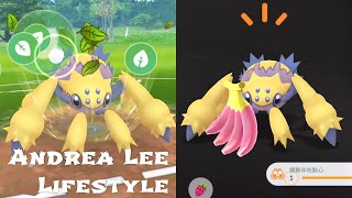 《Pokemon Go》我把電電蟲進化電蜘蛛！挑戰隊長超級聯盟PVP！デンチュラ Galvantula [upl. by Saudra]