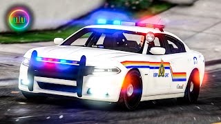 GTA 5  LSPDFR Patrol  RCMP Dodge Charger [upl. by Aronos]