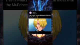 This is what happen when you mess with the Sanji 💥onepieceshorts sanji onepiece [upl. by Jarred]