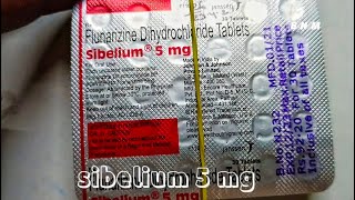 Sibelium 5mg tablet  Flunarizine Dihydrochloride 5mg tablet  Sibelium 5mg Tablet Uses Benefits [upl. by Ester]