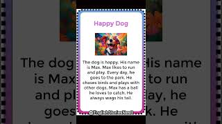 Happy Dog Story  English Story  story englishlistening history englishstory english [upl. by Aicelav276]