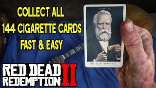 Red Dead Redemption 2  How to Get All 144 Cigarette Cards Fast amp Easy [upl. by Hauck173]