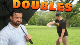 PLAYING ONE OF IOWAS TOP COURSES discgolfteacher Disc Golf Doubles Battle [upl. by Acimot]