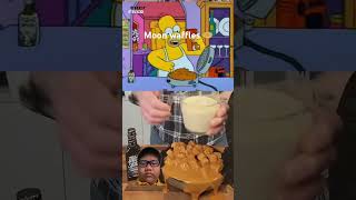 Moon waffles food cooking funny simpsons comedy breakfast thesimpsons waffles [upl. by Esbensen]