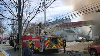 Working House Fire Village of Farmingdale NY [upl. by Renick31]