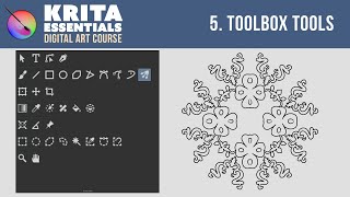 Krita Tutorial for Beginners  Toolbox Tools Lesson 5 🎨 [upl. by Dutch]